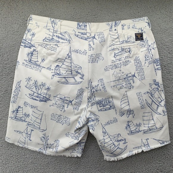 Polo Ralph Lauren Other - Vtg Polo Sport Shorts Mens 38 Sailboat Print PSRL All Over Print Ralph Lauren